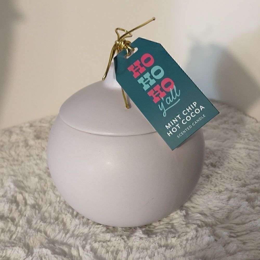 HoHoHo Y'all Mint Chip Hot Cocoa Christmas Ornament Candle